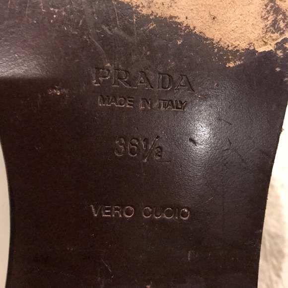 Vintage Prada Fringed Loafers Size 36 1/2 with Dust Bags and Cloth - Picture 11 of 16